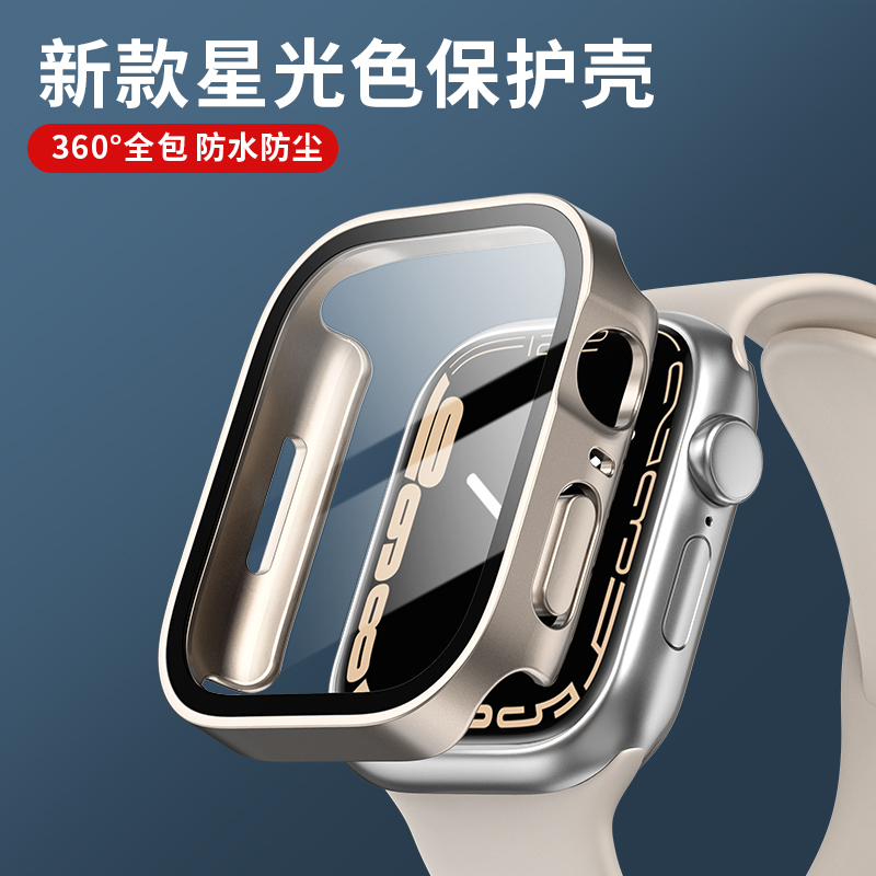 Watches Not Smartwatch - زجاج + غطاء لساعة أبل سلسلة
