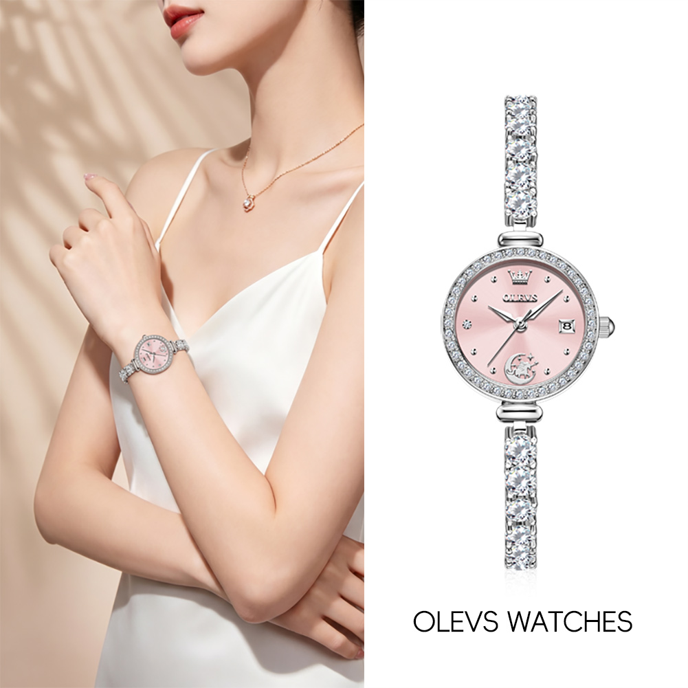 Analog Quartz Watch - ساعة OLEVS 2998 أصلية للنساء مع