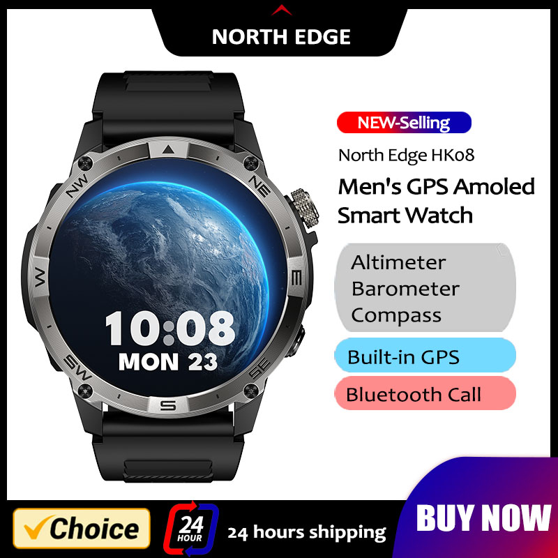 Altimeter Compass Watch - NORTH EDGE GPS الرياضة ساعة ذكية