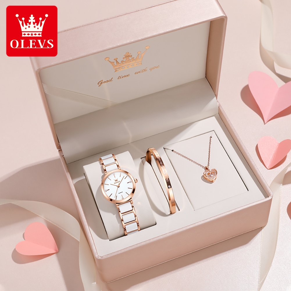 Analog Quartz Watch - OLEVS ساعة نسائية 5877 ساعة كوارتز