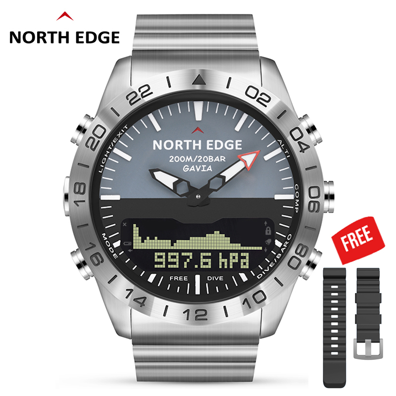 Altimeter Compass Watch - الرجال الغوص الرياضة الرقمية ووتش رجل