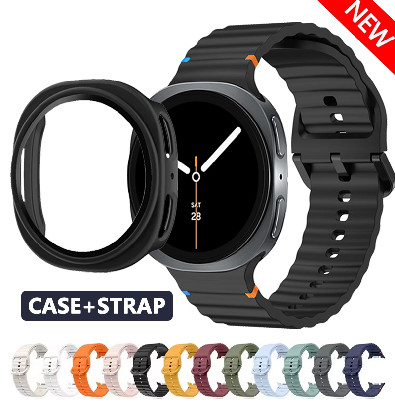 Smartwatch Samsung Watches For Men - حافظة مجوفة + سوار سيليكون رسمي
