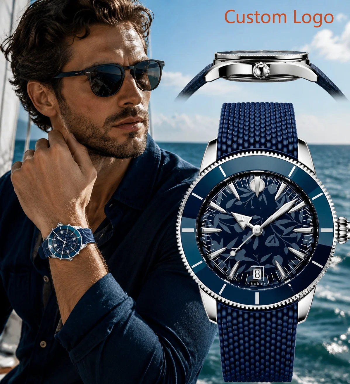 Luxury Ceramic Watch - ساعة غوص أوتوماتيكية للرجال 46 مم