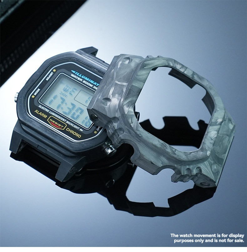 Casio Watch G-Shock Dw-5600 - غلاف ساعة معدل من ألياف الكربون