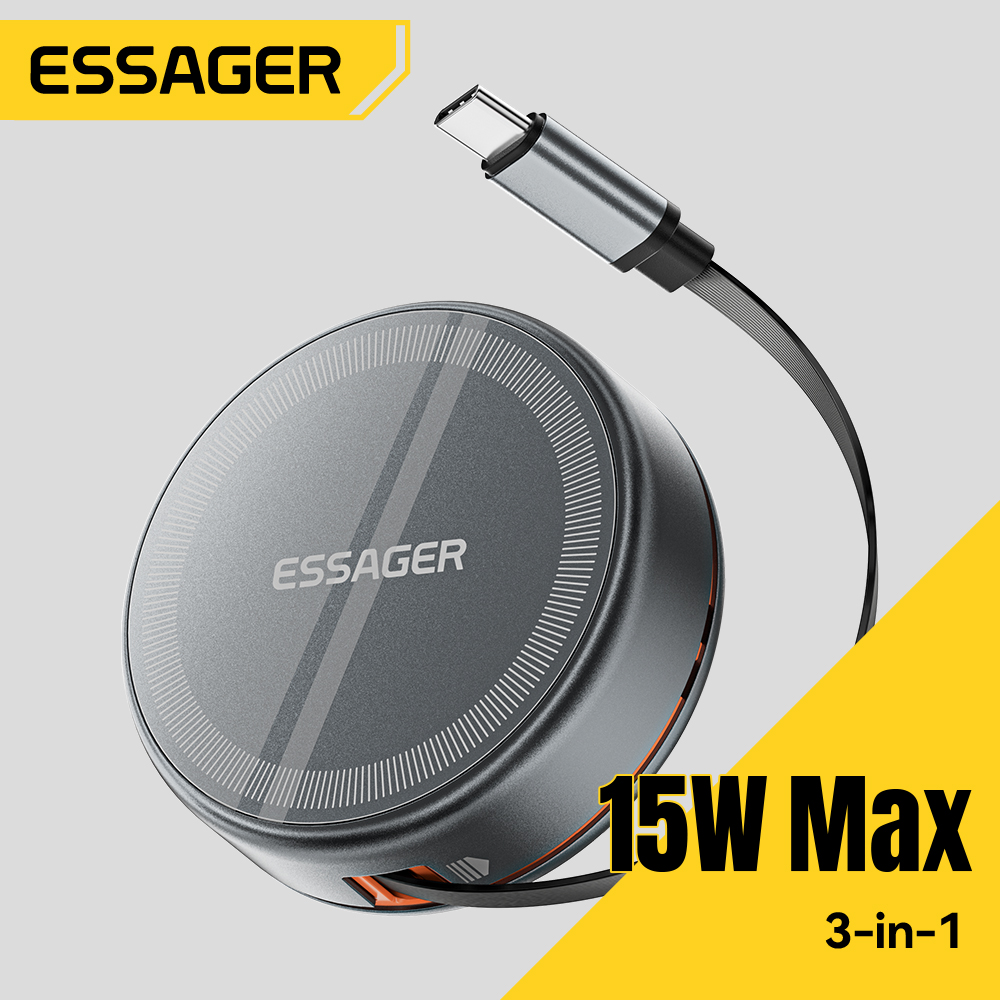 Smartwatch Watches For Iphone - Essager 15W 3 في 1 شاحن