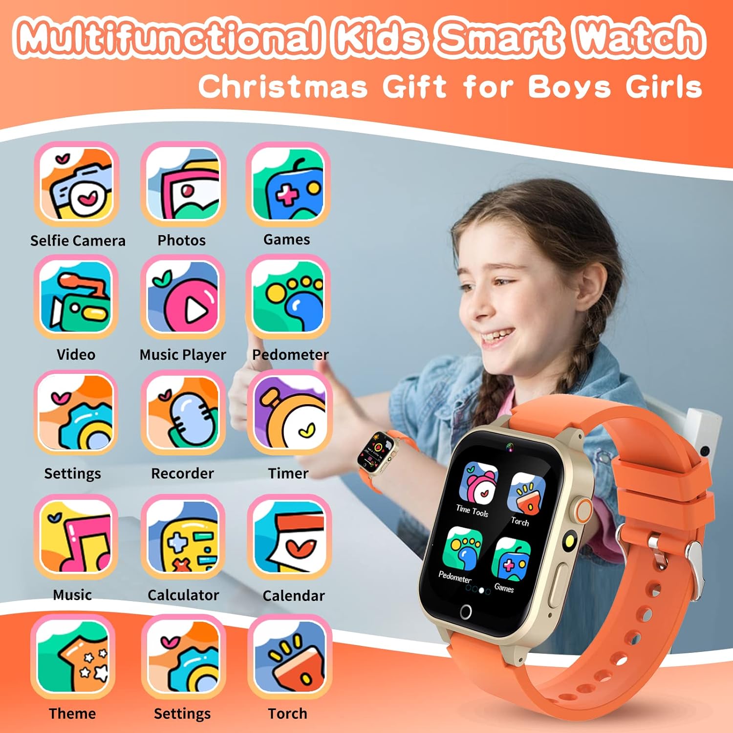Smartwatch Digital Watches For Kids - ساعة ذكية لألعاب الأطفال لعمر 5-12