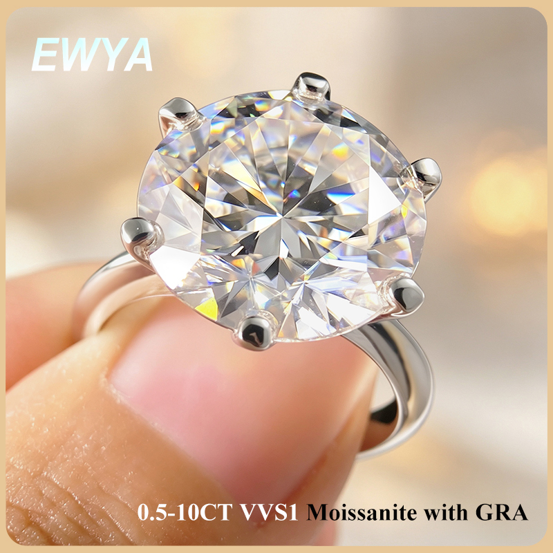 Luxury Ceramic Watch - EWYA GRA معتمد 0.5-10CT D اللون