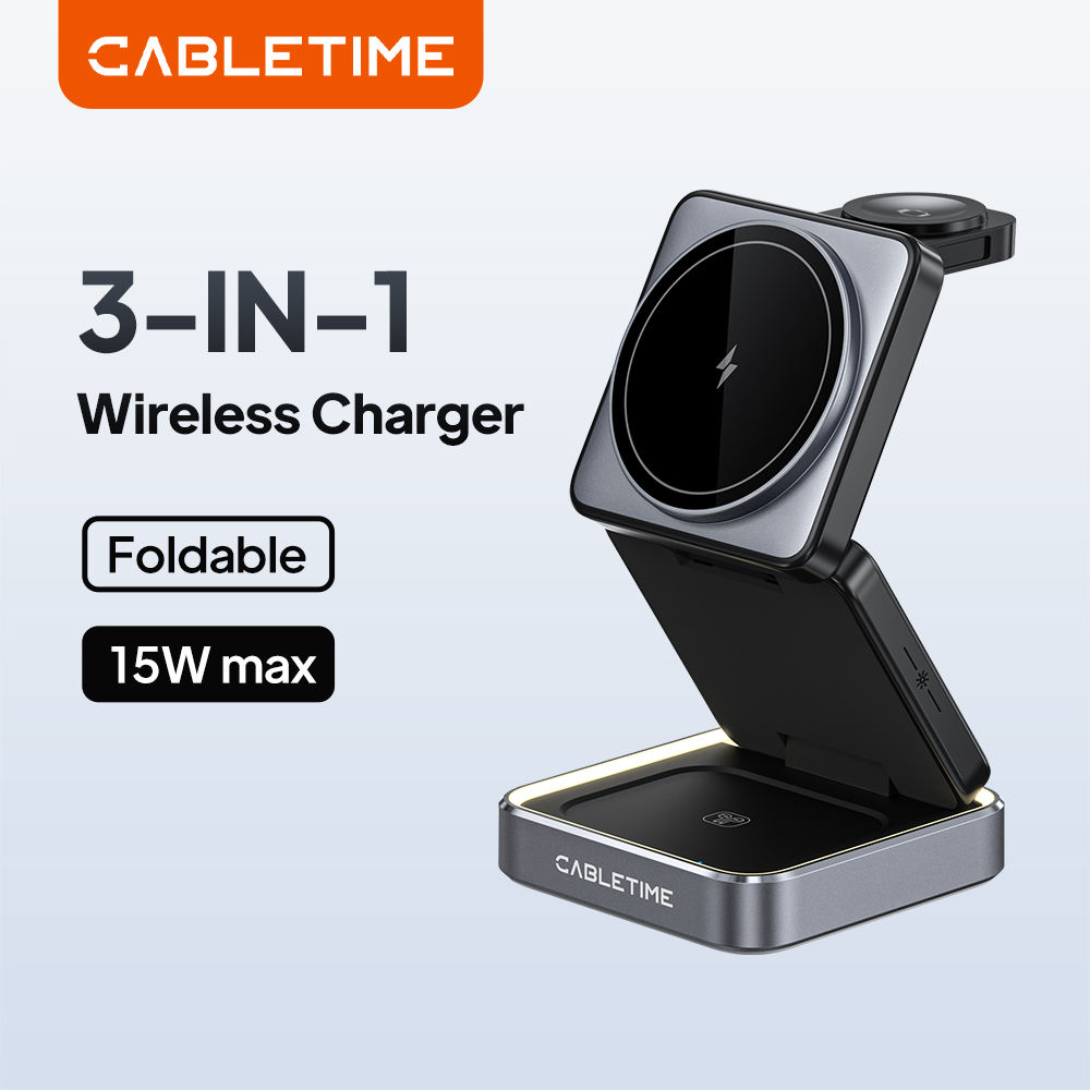 Smartwatch Watches For Iphone - شاحن لاسلكي مغناطيسي قابل للطي 3
