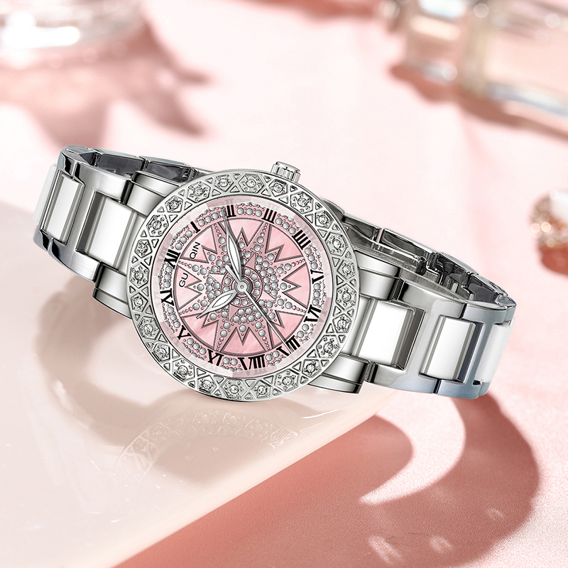 ساعات يد نسائية فاخرة من GUANQ - مراجعة Luxury Ceramic Watch وسعره