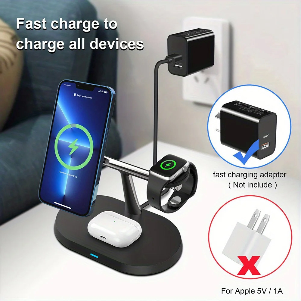 شاحن لاسلكي مغناطيسي 3 في 1 لأ - مراجعة Smartwatch Watches For Iphone وسعره
