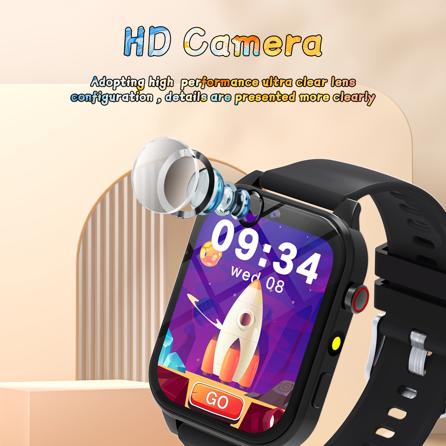 ساعة ذكية تعليمية للأطفال مع أ - مراجعة Smartwatch Digital Watches For Kids وسعره