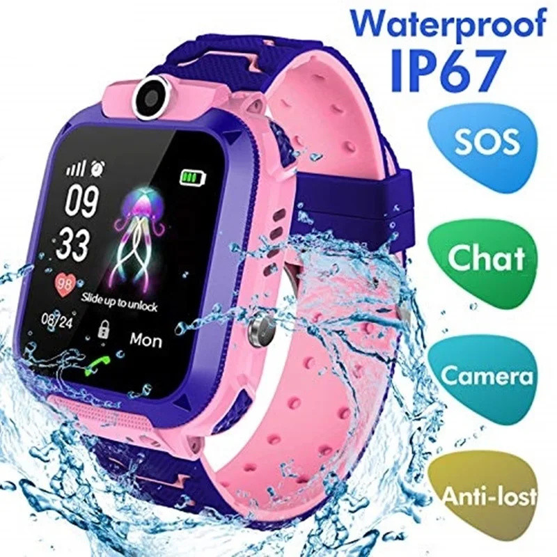 2G Kids ساعة ذكية SOS Call LBS - مراجعة Smartwatch Digital Watches For Kids وسعره