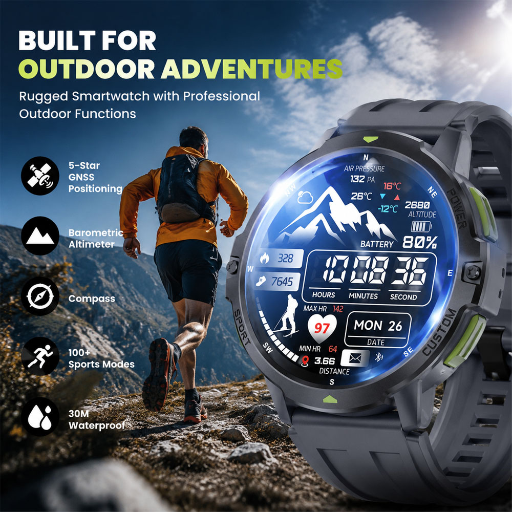 ساعة ذكية عسكرية جديدة لعام 20 - مراجعة Smartwatch Timex Watches For Men وسعره