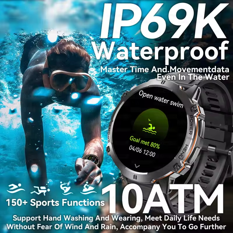 ساعة ذكية عسكرية رياضية جديدة  - مراجعة Altimeter Compass Watch وسعره