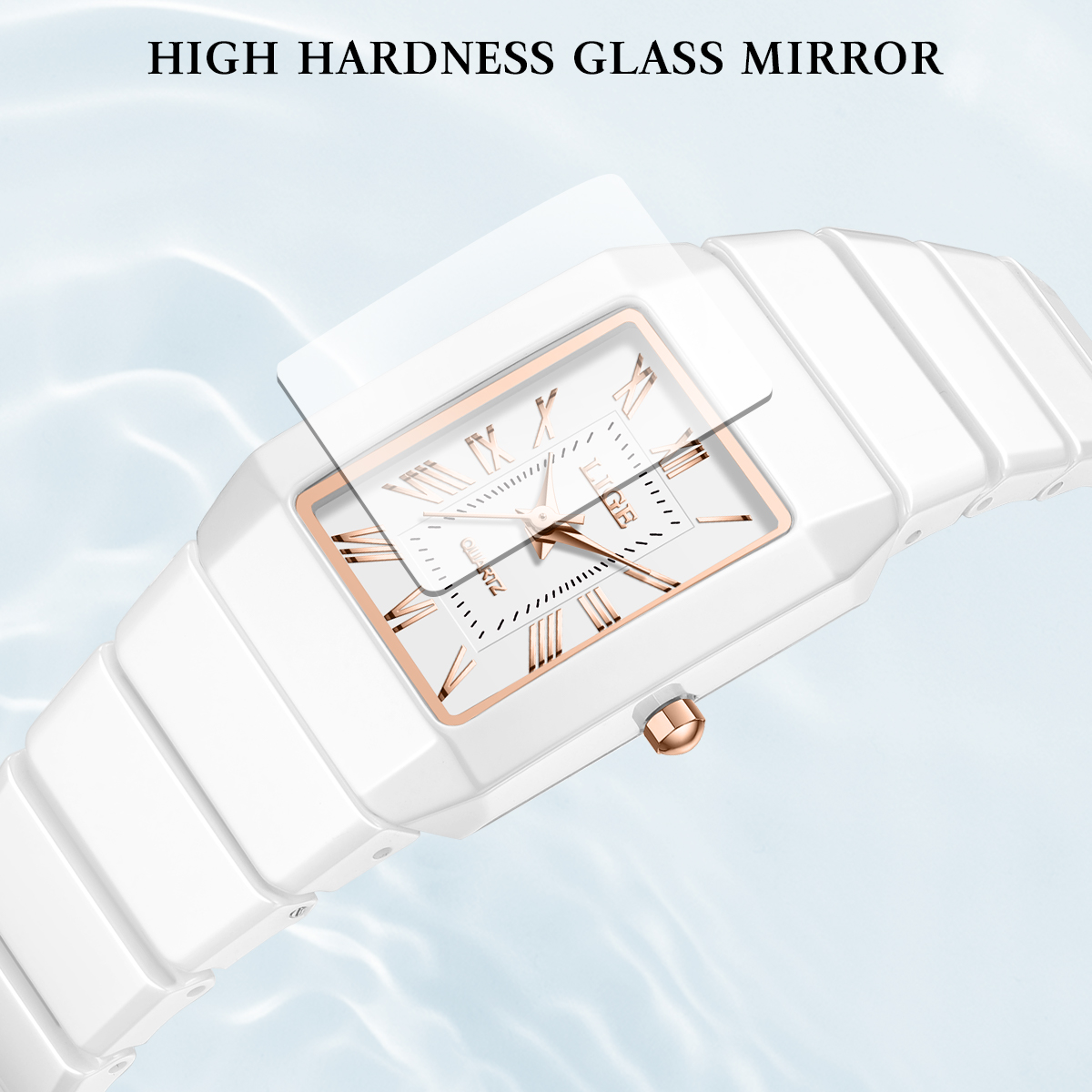ساعة يد نسائية من ماركة LIGE،  - مراجعة Luxury Ceramic Watch وسعره
