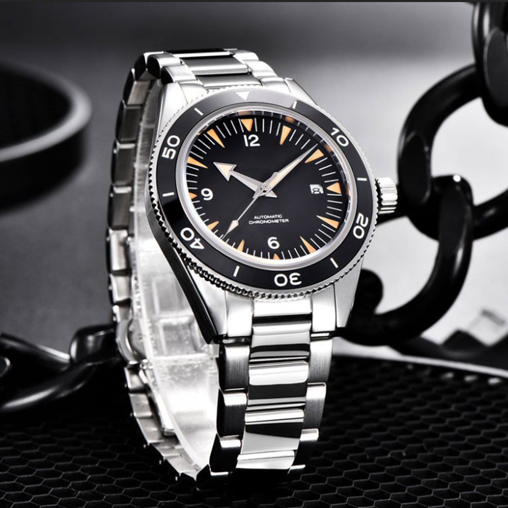 شعار مخصص NH35 ساعة يد تعمل با - مراجعة Luxury Ceramic Watch وسعره