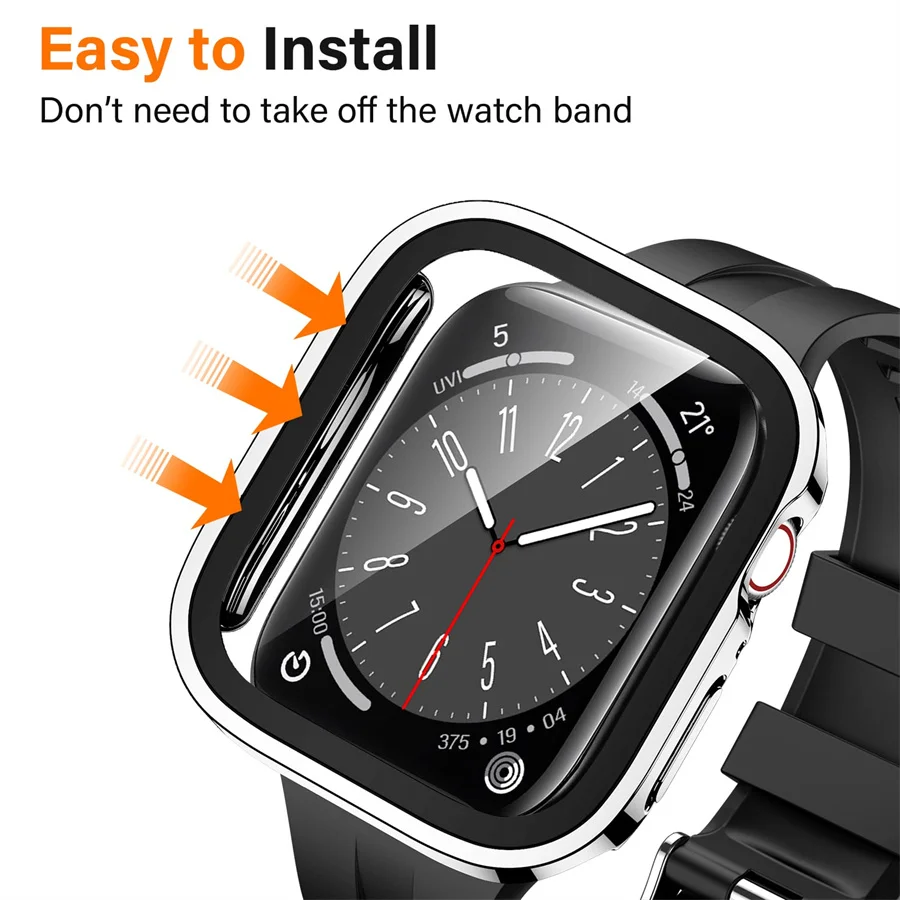 زجاج + غطاء لساعة أبل سلسلة 8  - مراجعة Watches Not Smartwatch وسعره