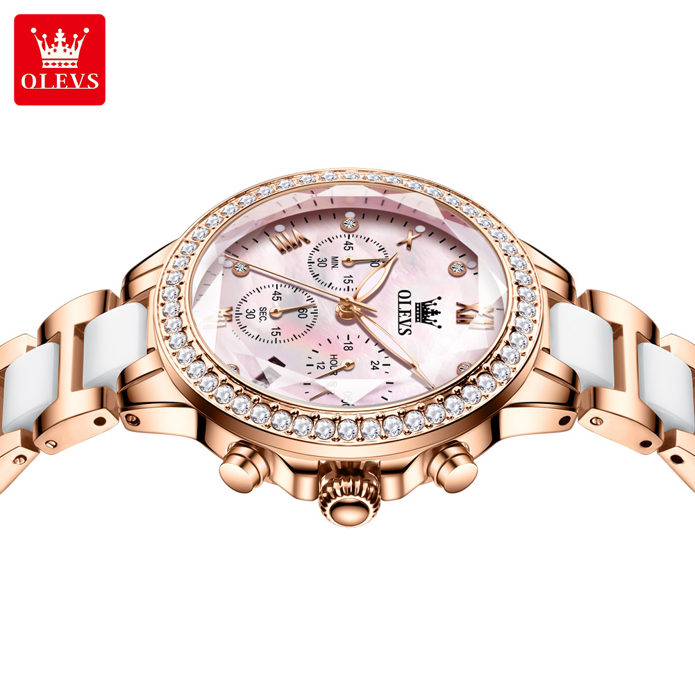 OLEVS 9999 ساعة للنساء الفاخرة - مراجعة Luxury Ceramic Watch وسعره