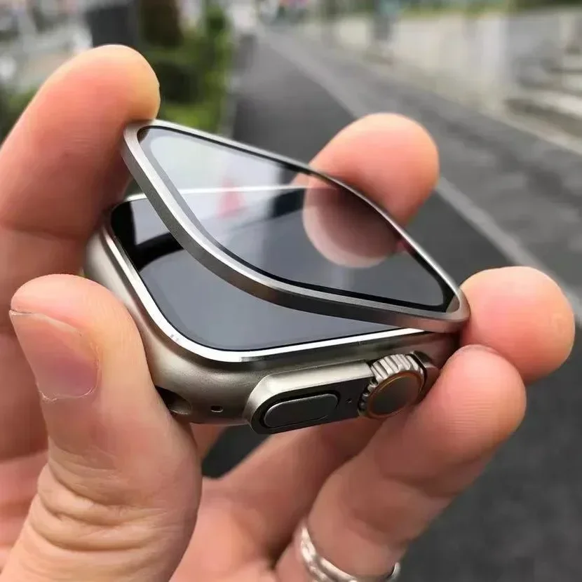 زجاج مقسى لساعة أبل الترا 49 م - مراجعة Smartwatch Watches For Men وسعره