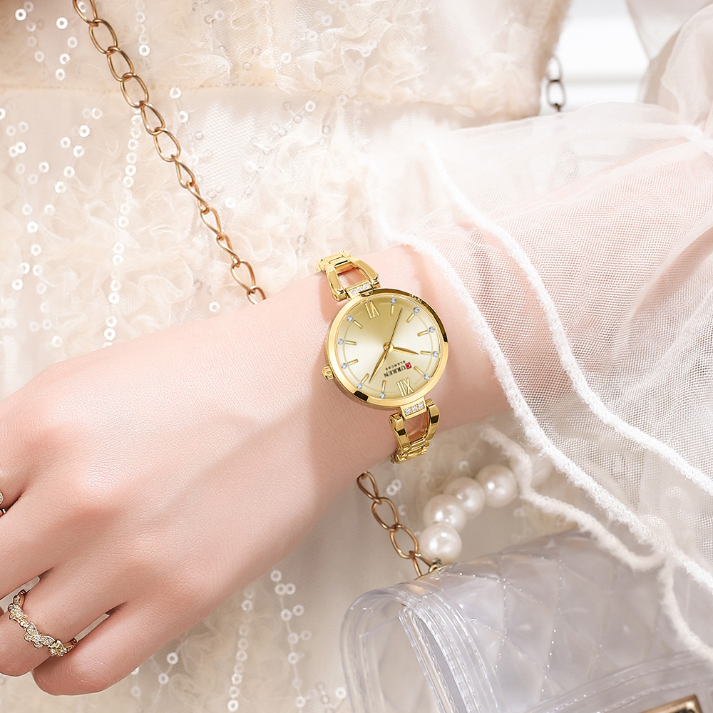 ساعات CURREN النسائية الأنيقة  - مراجعة Luxury Ceramic Watch وسعره