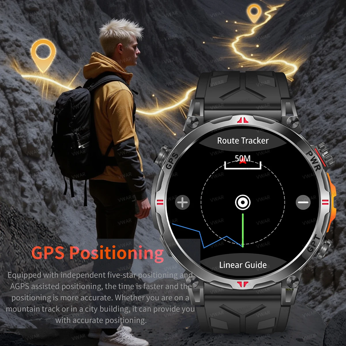 2025 جديد VWAR Air5 Ultra GPS  - مراجعة Watch Vs Amazfit وسعره