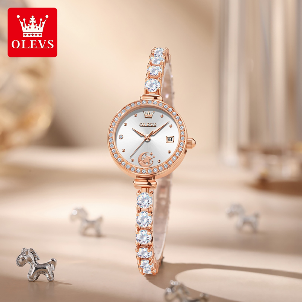 ساعة OLEVS 2998 أصلية للنساء م - مراجعة Analog Quartz Watch وسعره