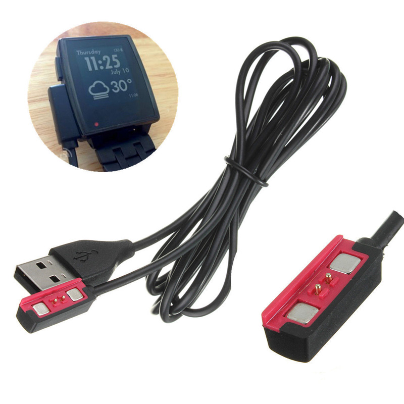 استبدال كابل شحن USB ، شاحن لل - مراجعة Smartwatch Pebble Watches وسعره