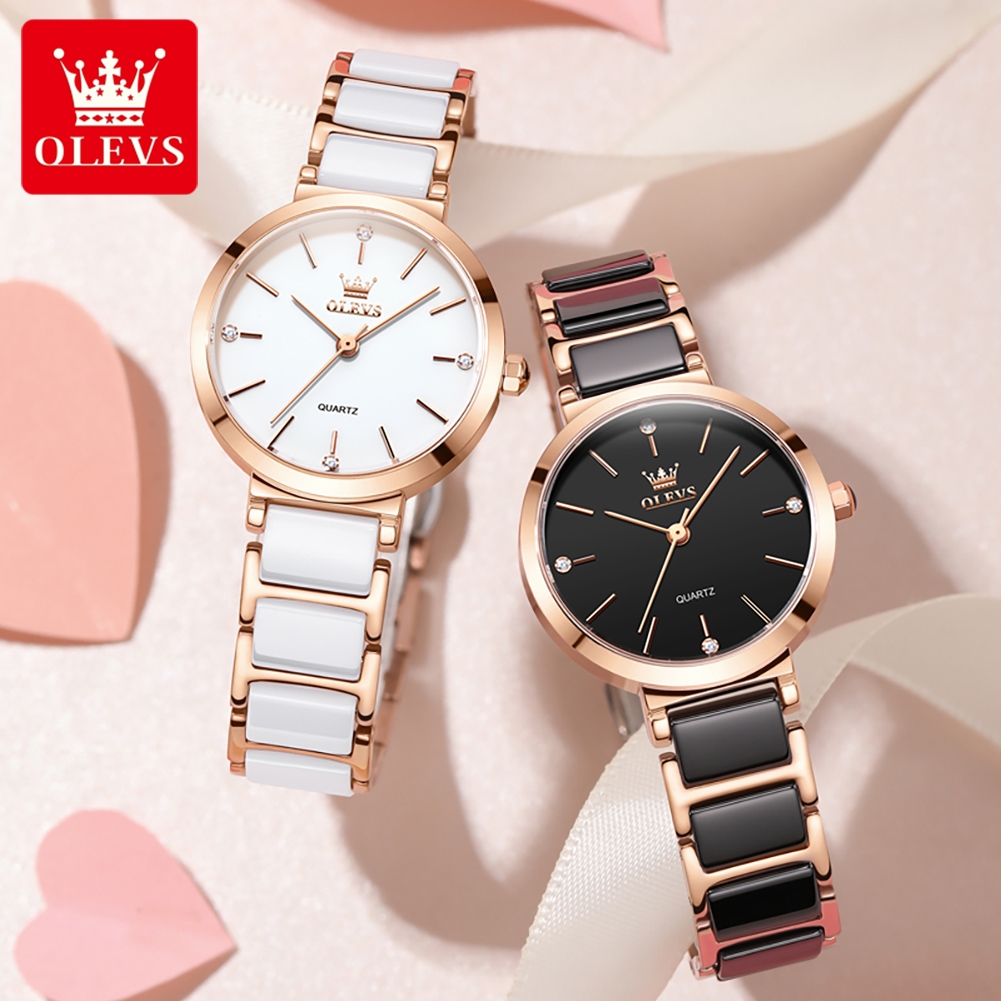 OLEVS ساعة نسائية 5877 ساعة كو - مراجعة Analog Quartz Watch وسعره