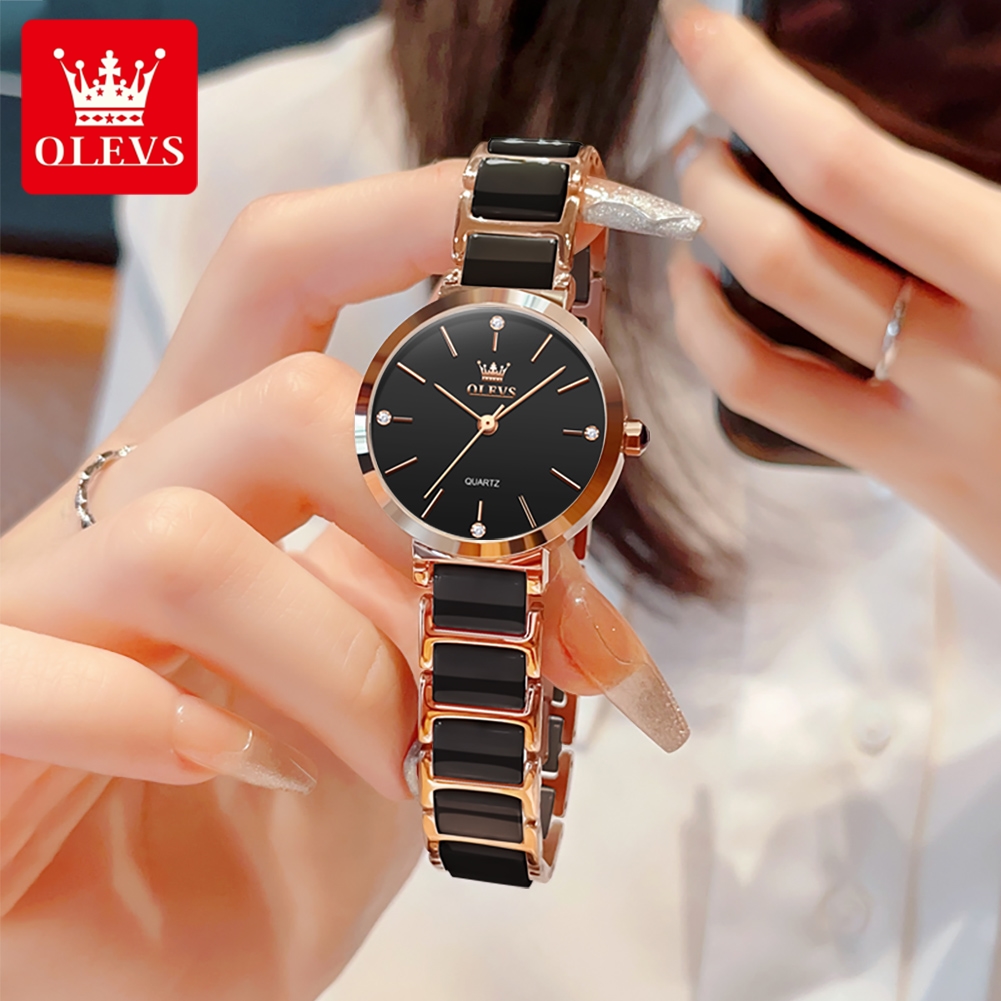 OLEVS ساعة نسائية 5877 ساعة كو - مراجعة Analog Quartz Watch وسعره
