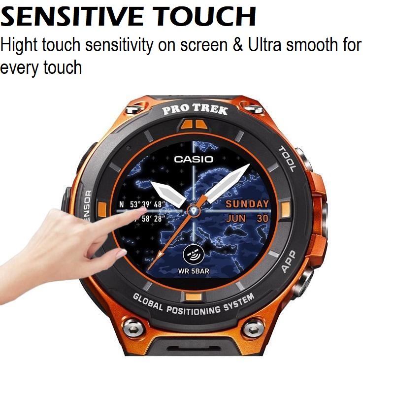 5 قطعة حامي شاشة ساعة ذكية لـ  - مراجعة Casio Watches Smartwatch وسعره