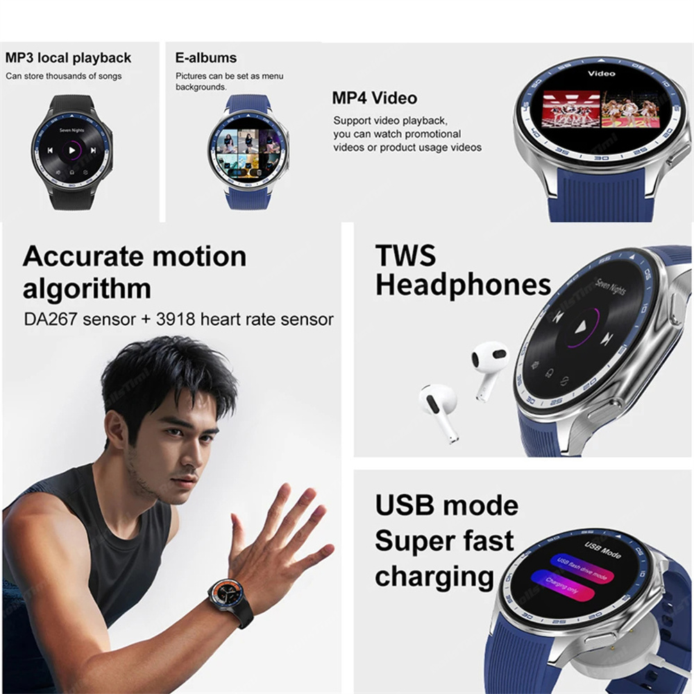 1.43 AMOLED ساعة ذكية ثلاثية ا - مراجعة Smartwatch Timex Watches For Men وسعره