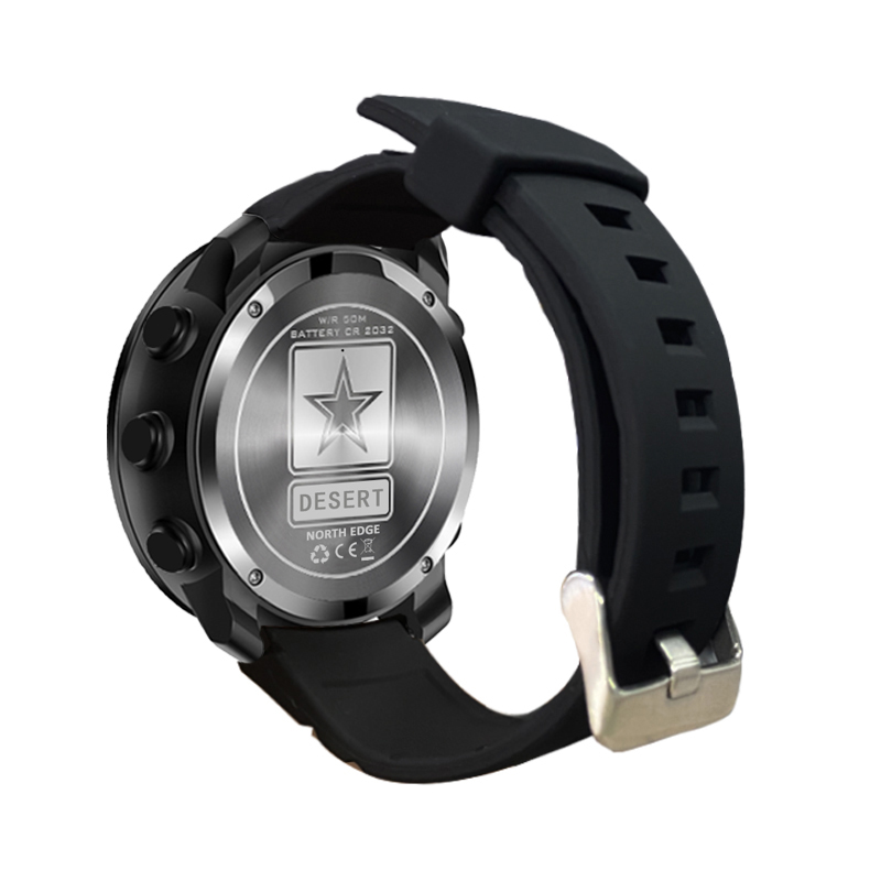 NORTH EDGE الصحراء الرجال ساعة - مراجعة Altimeter Compass Watch وسعره