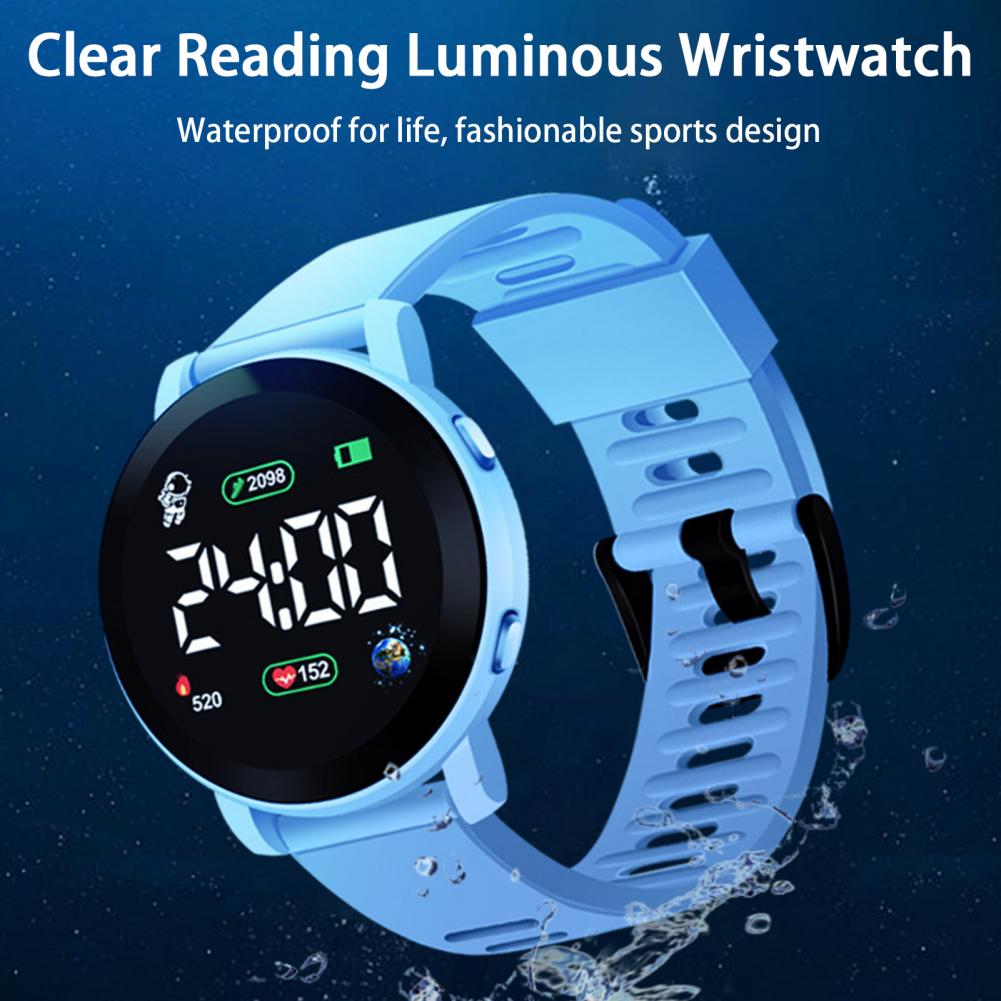 ساعة يد رقمية LED للأطفال مقاو - مراجعة Kids Watches Not Smartwatch وسعره