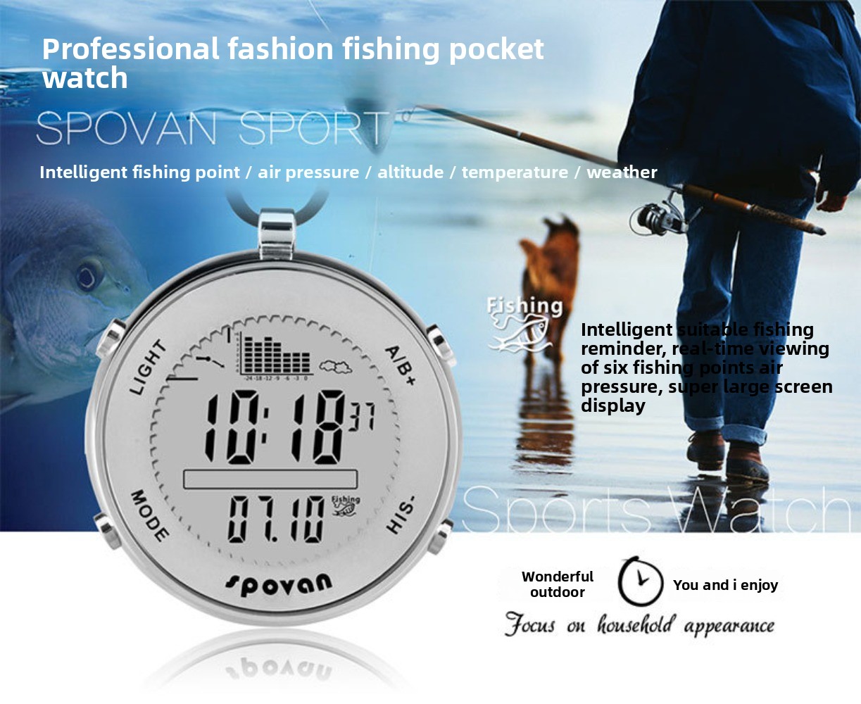 ساعة جيب رقمية مقاومة للماء من - مراجعة Altimeter Compass Watch وسعره