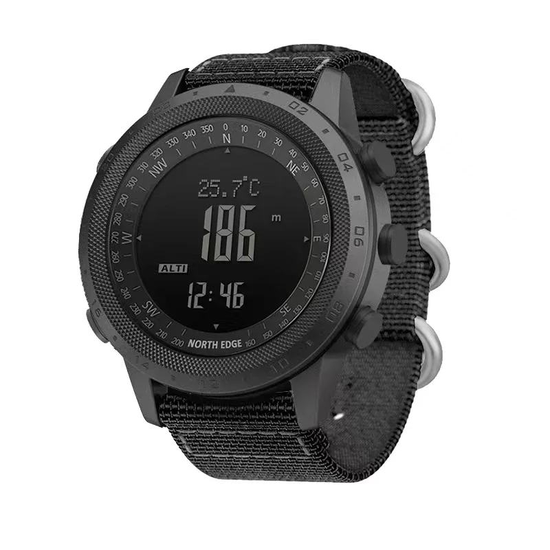 ساعة رقمية للرجال NORTH EDGE D - مراجعة Altimeter Compass Watch وسعره
