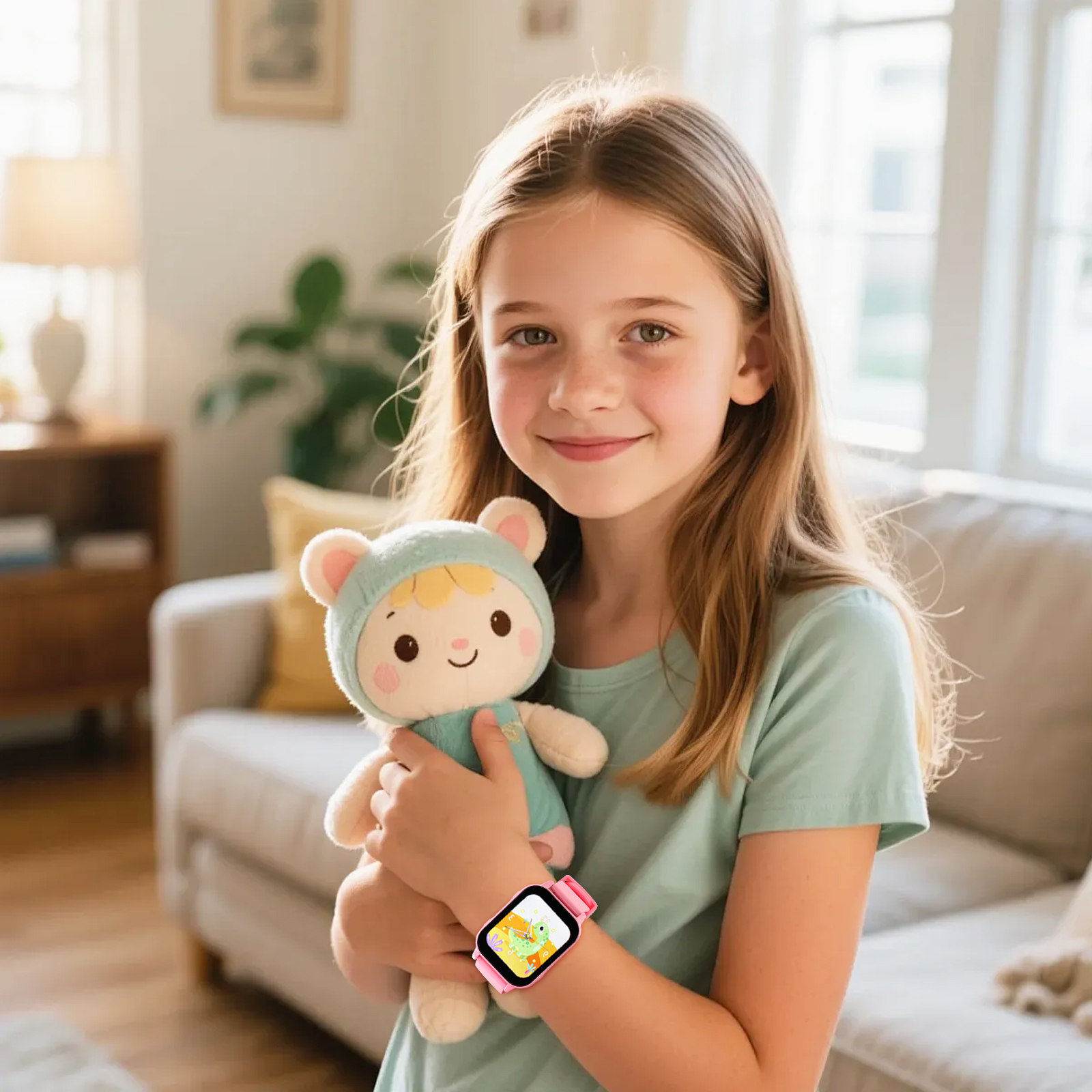 ساعة ذكية للأطفال مع ألعاب، سا - مراجعة Smartwatch Pink Watches For Kids وسعره