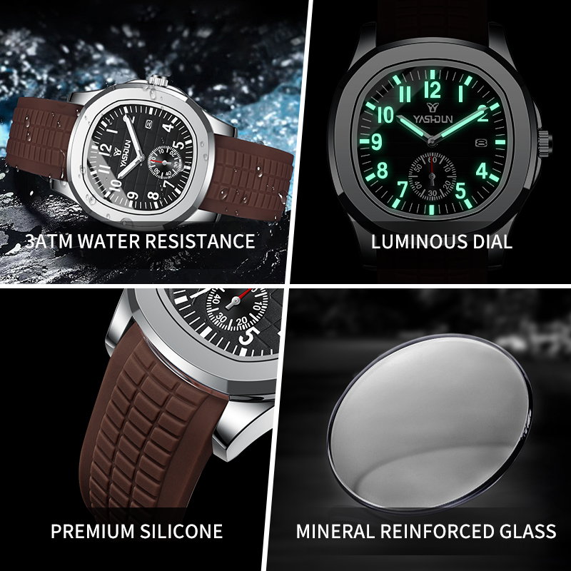 ساعات رجالية رياضية من ماركة م - مراجعة Watches Not Smartwatch وسعره
