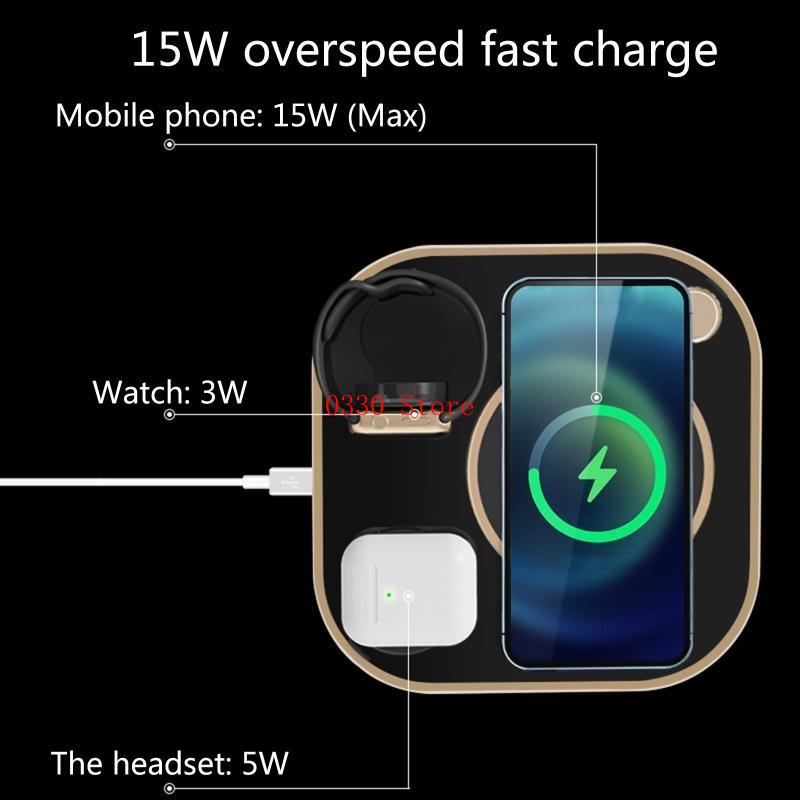 15W Fast Wireless 3 in 1 Qi Ch - مراجعة Watch Xs8 وسعره