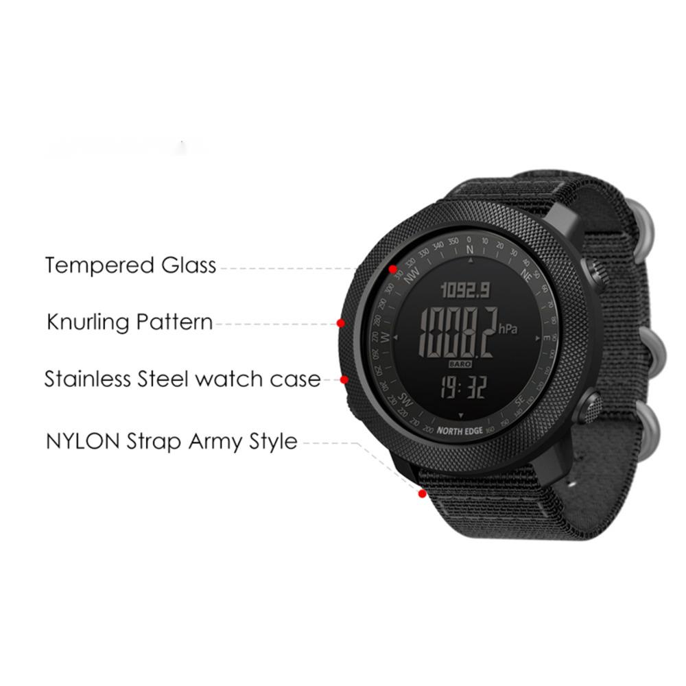 NORTH EDGE ساعات للرجال APACHE - مراجعة Altimeter Compass Watch وسعره