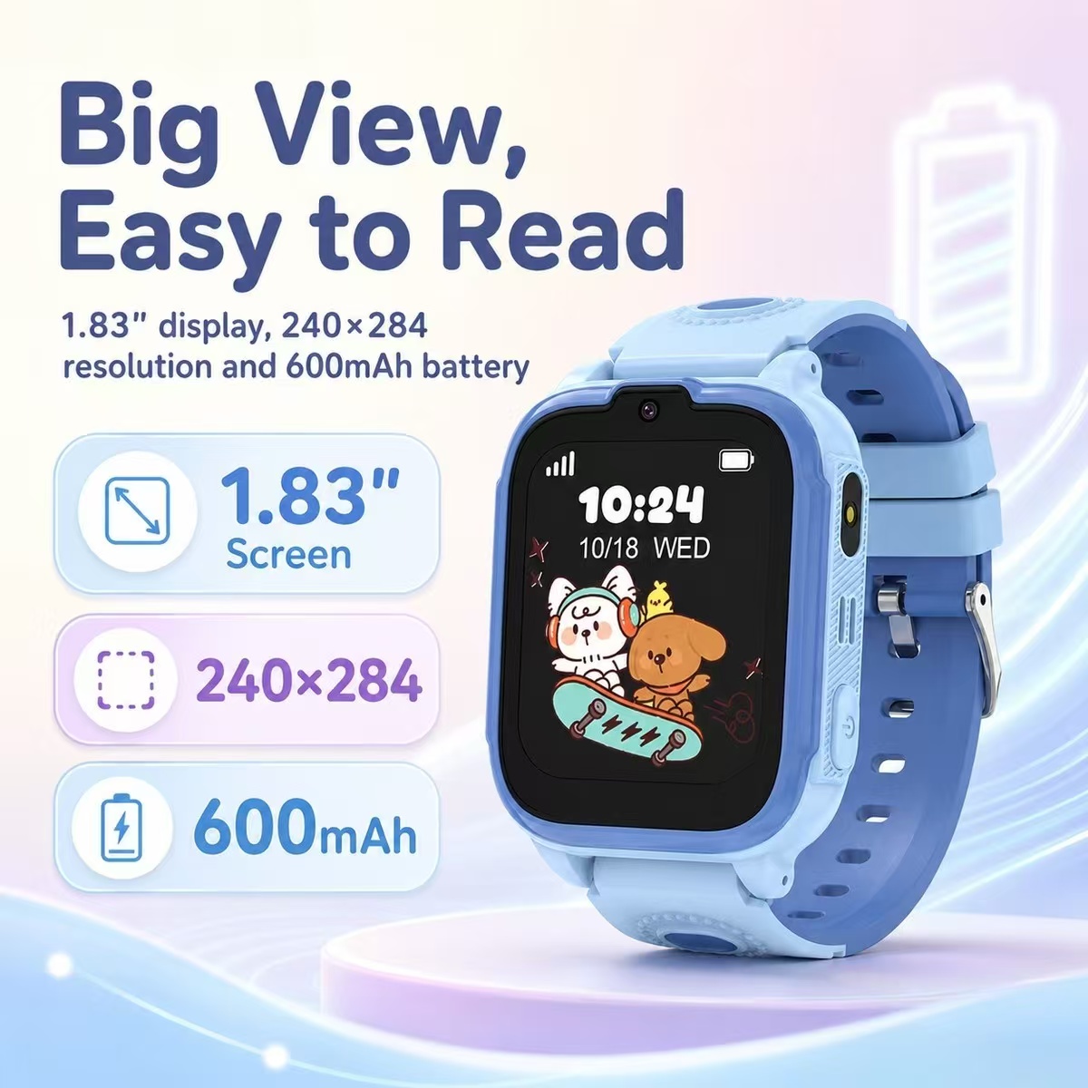 ساعة ذكية للأطفال DH28 بشاشة 1 - مراجعة Kids Watches Not Smartwatch وسعره