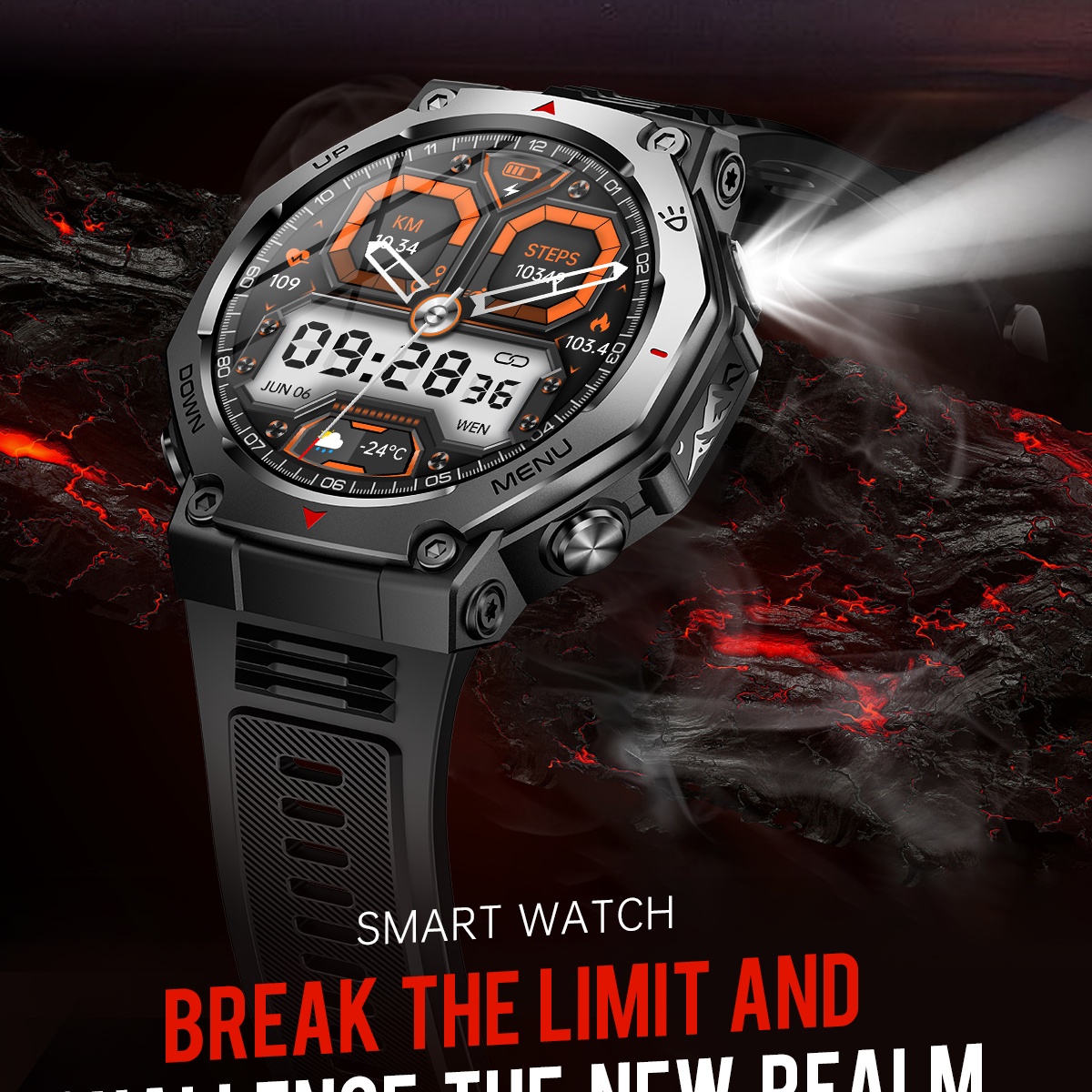 ساعة ذكية VWAR T-Rex فائقة الذ - مراجعة Watch Vs Amazfit وسعره