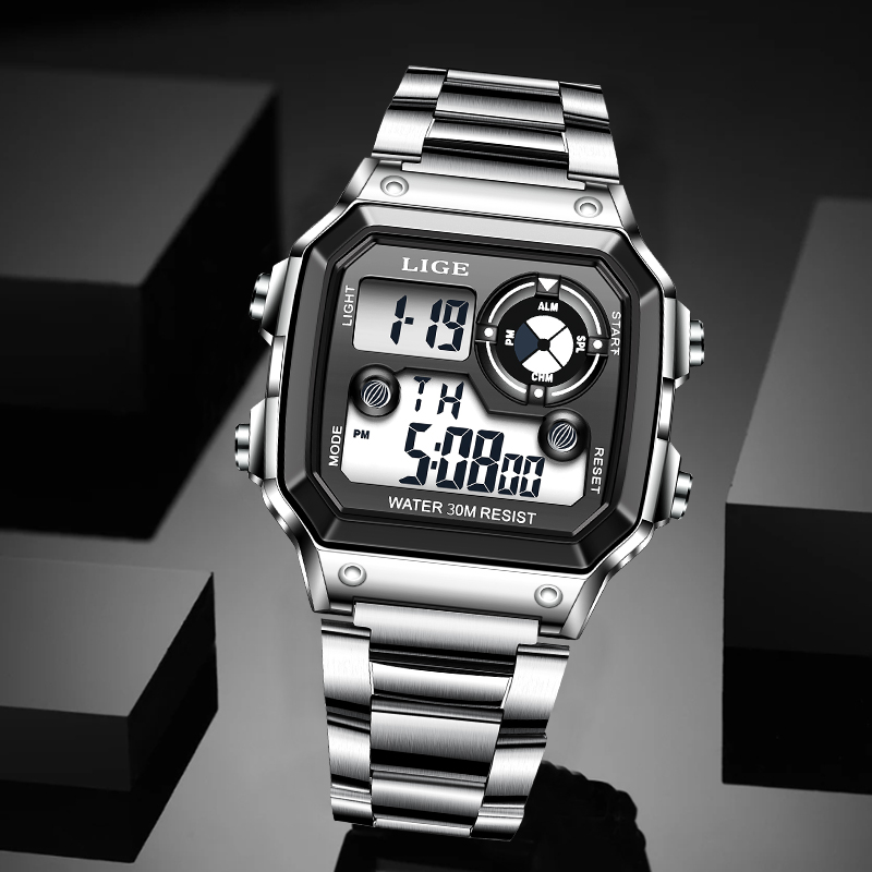 ساعة رجالية إلكترونية عصرية من - مراجعة Analog Quartz Watch وسعره