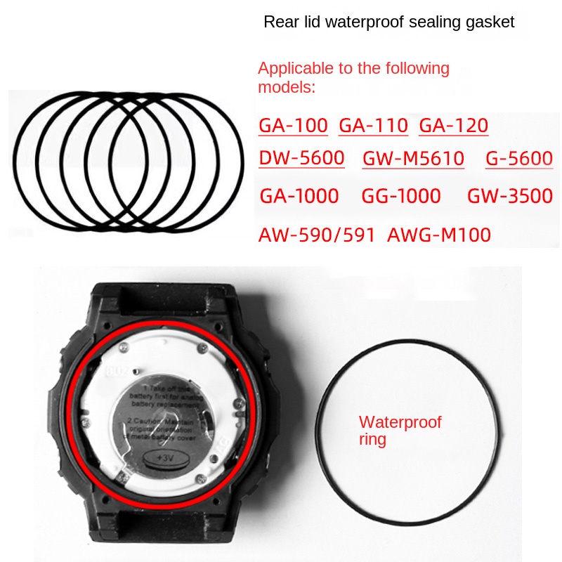 الغطاء الخلفي حلقة مقاومة للما - مراجعة Casio Watch G-Shock Dw-5600 وسعره