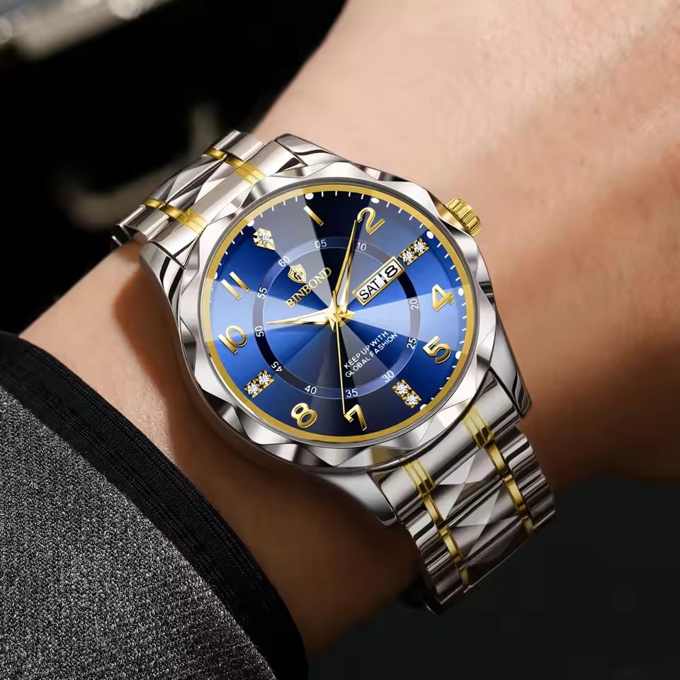 ساعة رجالية عصرية مع إضاءة ليل - مراجعة Watches Not Smartwatch وسعره