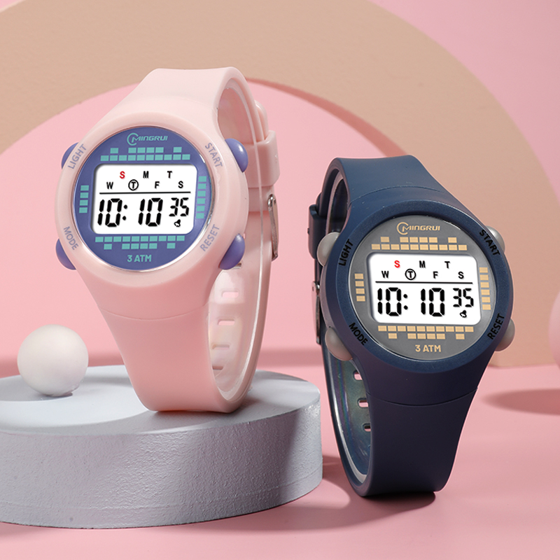 ساعة إلكترونية مقاومة للماء لل - مراجعة Smartwatch Pink Watches For Kids وسعره