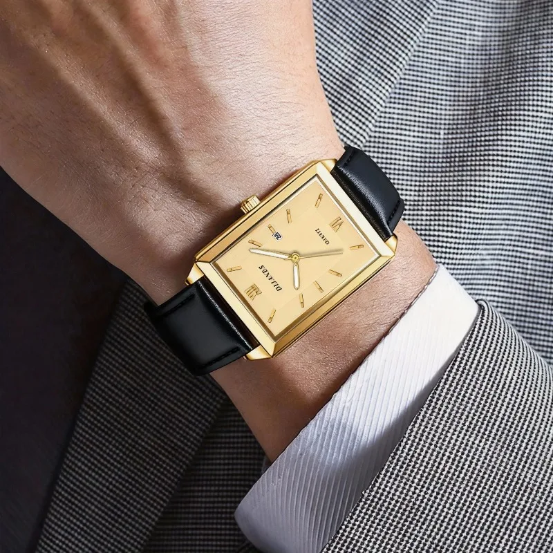ساعات رجالية جلدية كاجوال بتصم - مراجعة Watches Not Smartwatch وسعره