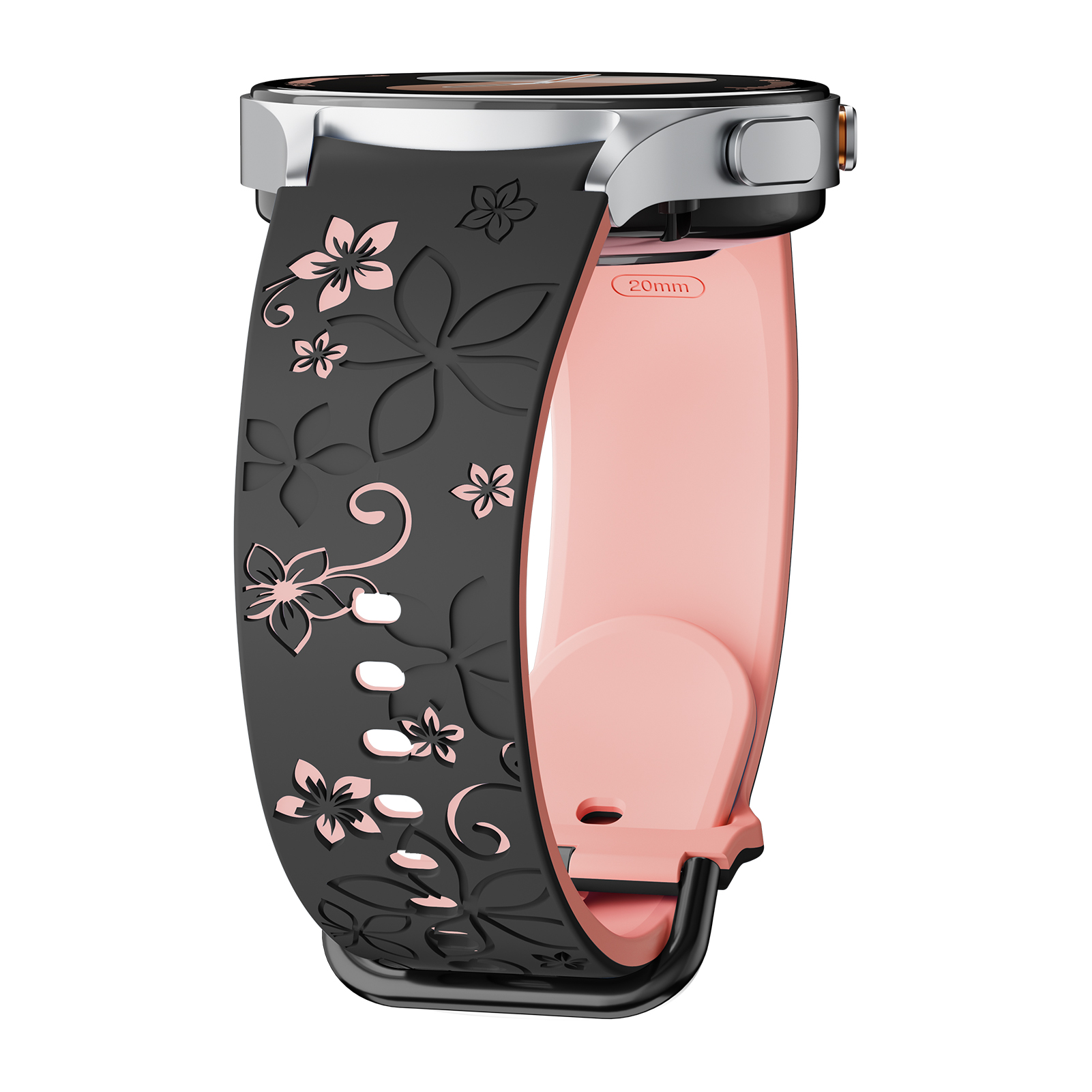 سوار سيليكون منقوش لساعة سامسو - مراجعة Smartwatch Samsung Watches For Men وسعره