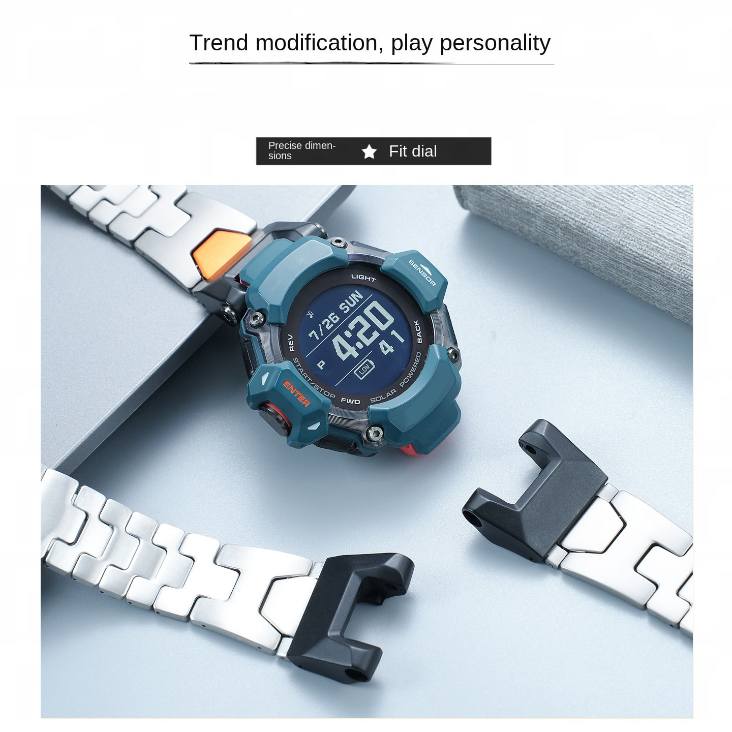 سوار معدني مقاوم للماء GBD-H20 - مراجعة Casio Watches Smartwatch وسعره