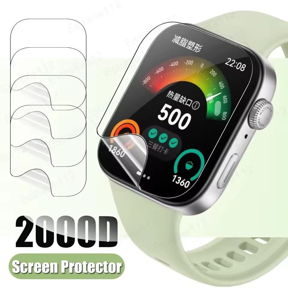 1-4 قطع من واقي الشاشة الهيدرو - مراجعة Smartwatch Watch Huawei وسعره