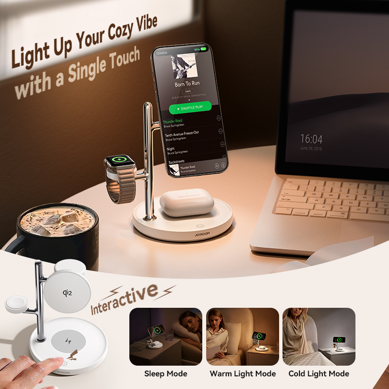 محطة شحن مغناطيسية 4 في 1 من ج - مراجعة Smartwatch Watches For Iphone وسعره